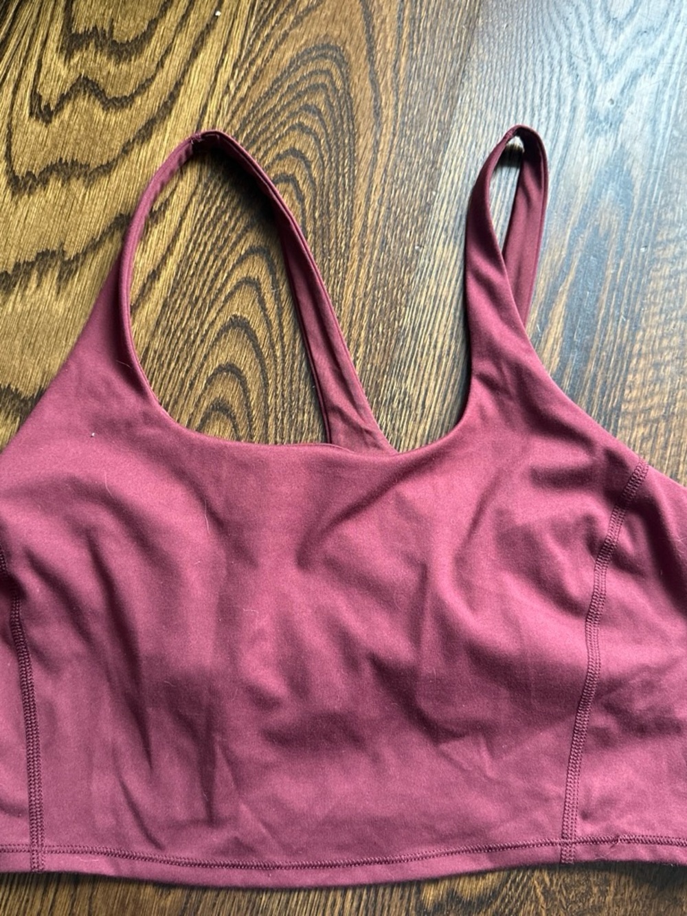 all in motion Wine Scoop-Neck Sports Bralette